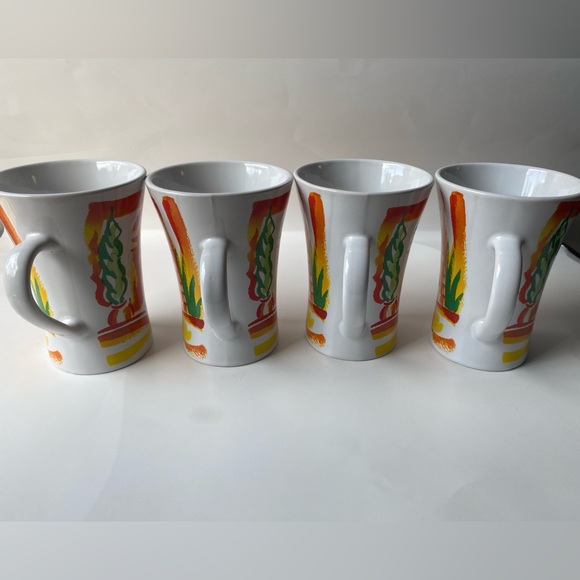 Vintage Nescafé bistro cafe scene coffee mugs - Picture 4 of 7